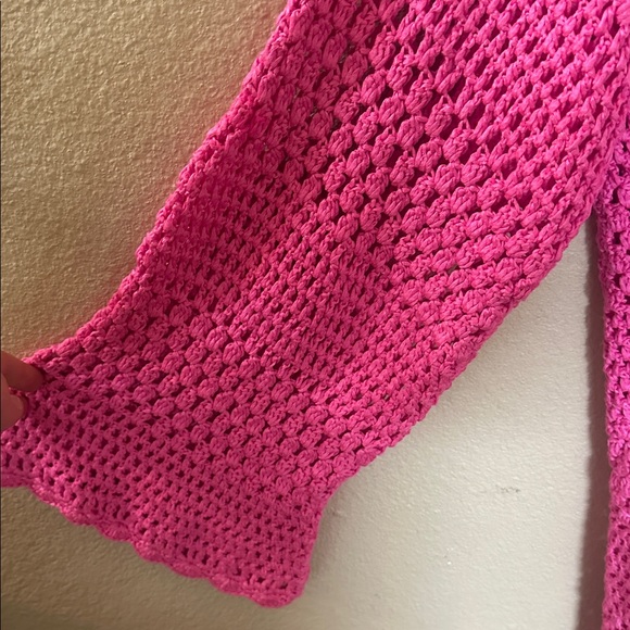 Show Me Your MuMu Pink Knit Swim Coverup - Picture 8 of 16